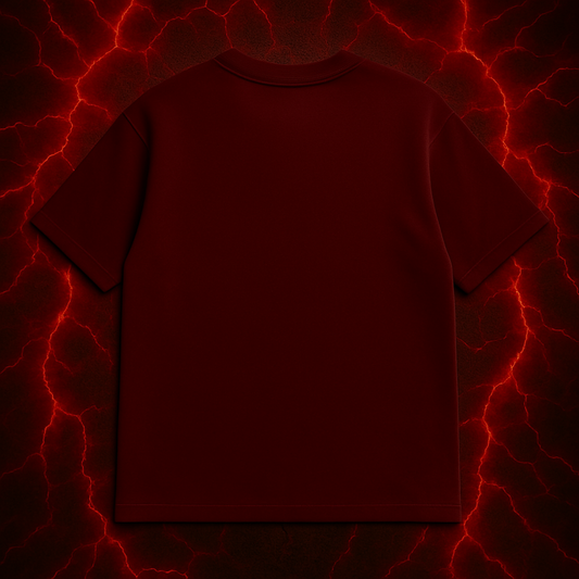 SILENCE LUXURY DROP – HALO BLOOD MAROON TEE