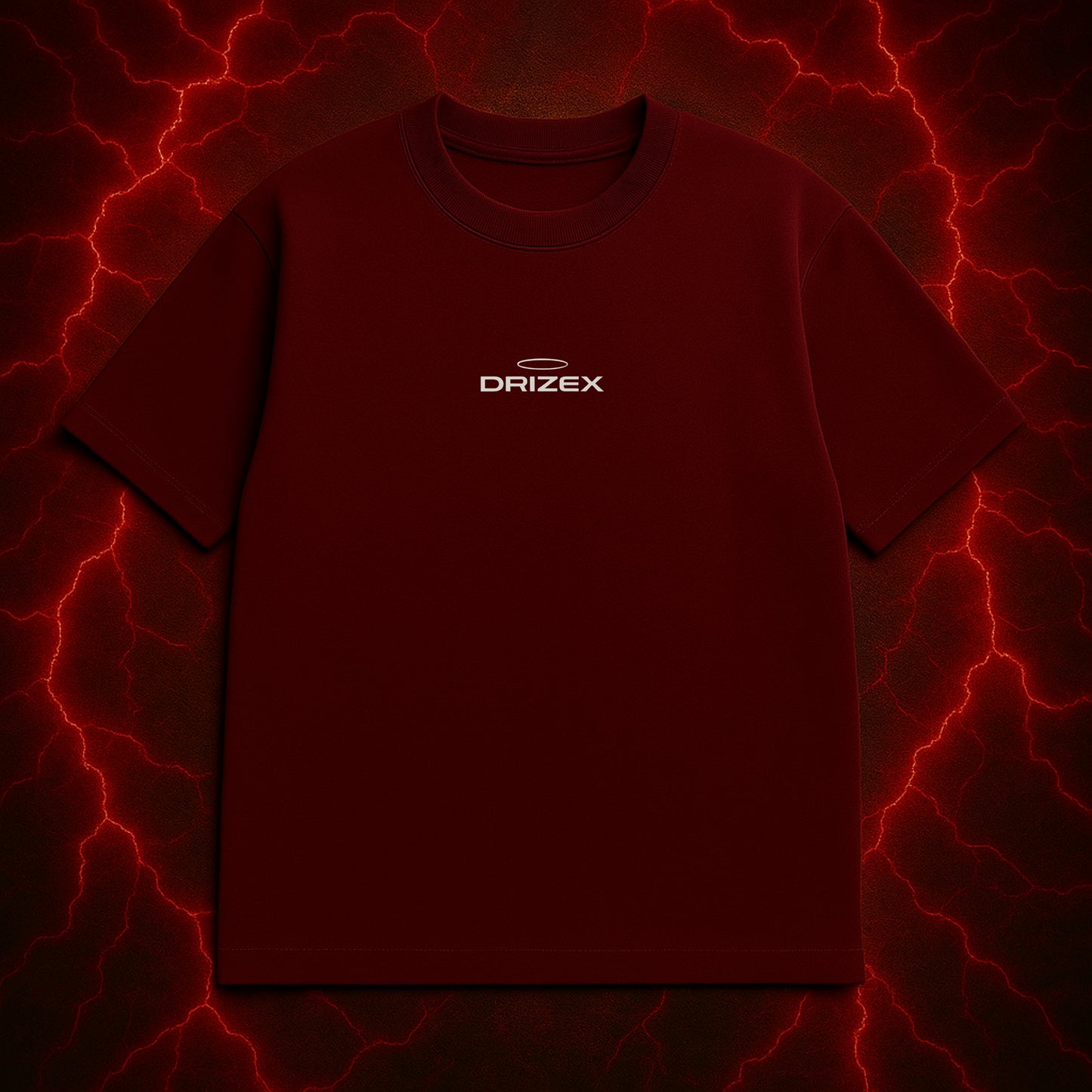 SILENCE LUXURY DROP – HALO BLOOD MAROON TEE