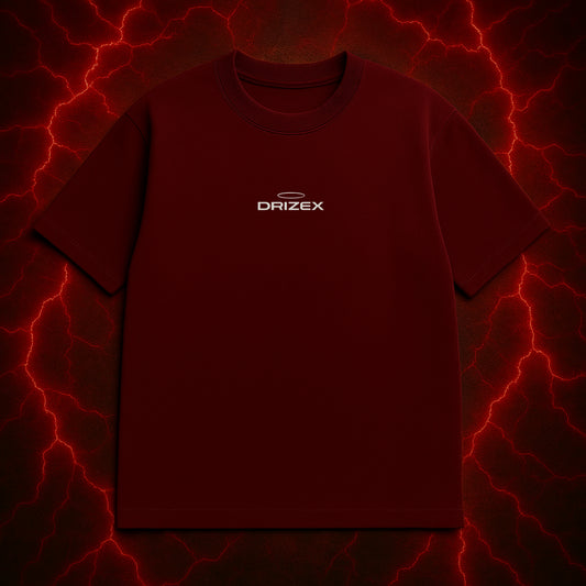 SILENCE LUXURY DROP – HALO BLOOD MAROON TEE